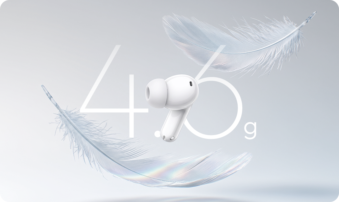 4.6g Featherlight Fit 
Light on Your Ears